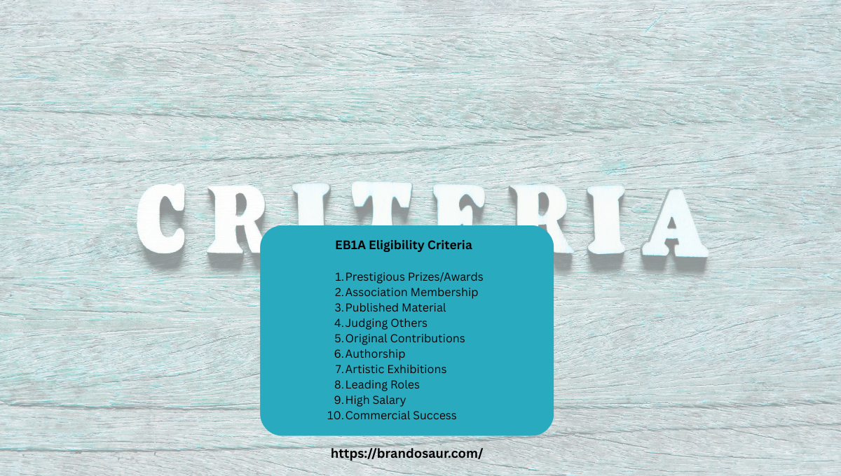 EB1A Eligibility Criteria