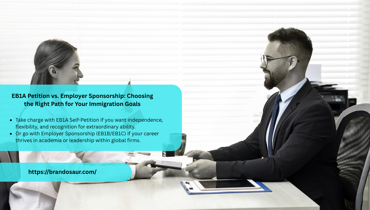 EB1A Petition vs. Employer Sponsorship