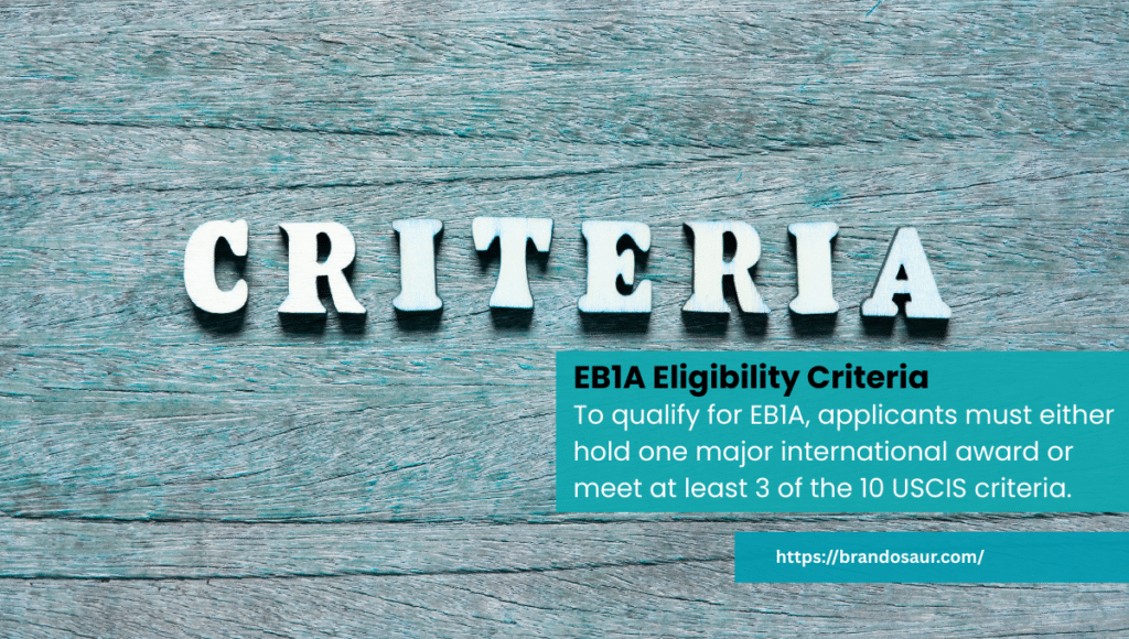 EB1A eligibility criteria